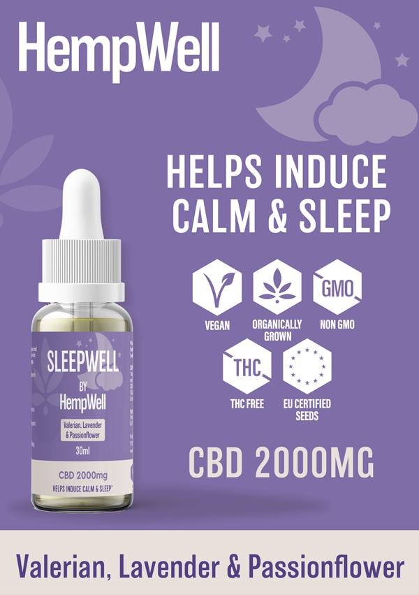 Organic CBD Oil Drops For Sleep | 30ml | 30 x 20mg