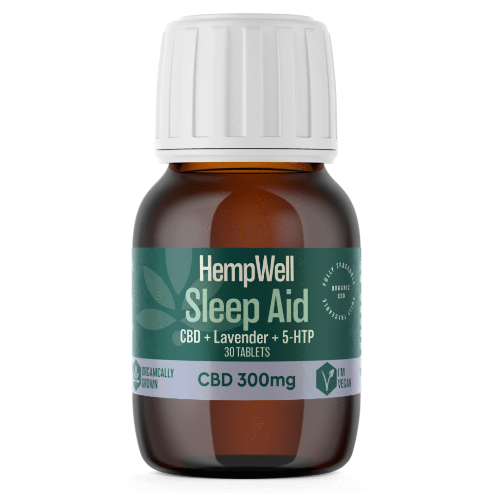 Sleep Aid CBD Tablets 300mg with 5-HTP & Lavender (30 x 10mg)