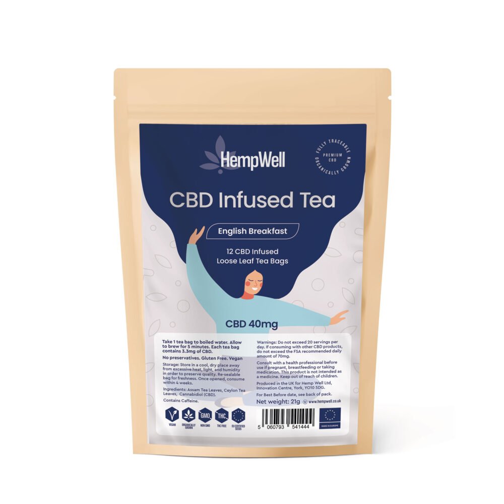CBD Tea | English Breakfast | 40mg | 4 Flavours